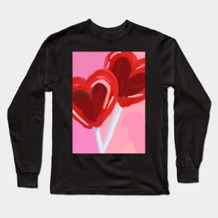 Heart Lollipop Long Sleeve T-Shirt